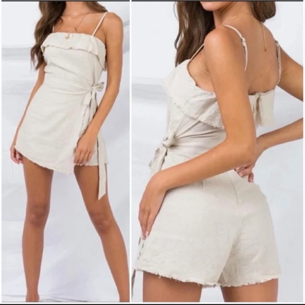 Princess Polly Cream Romper